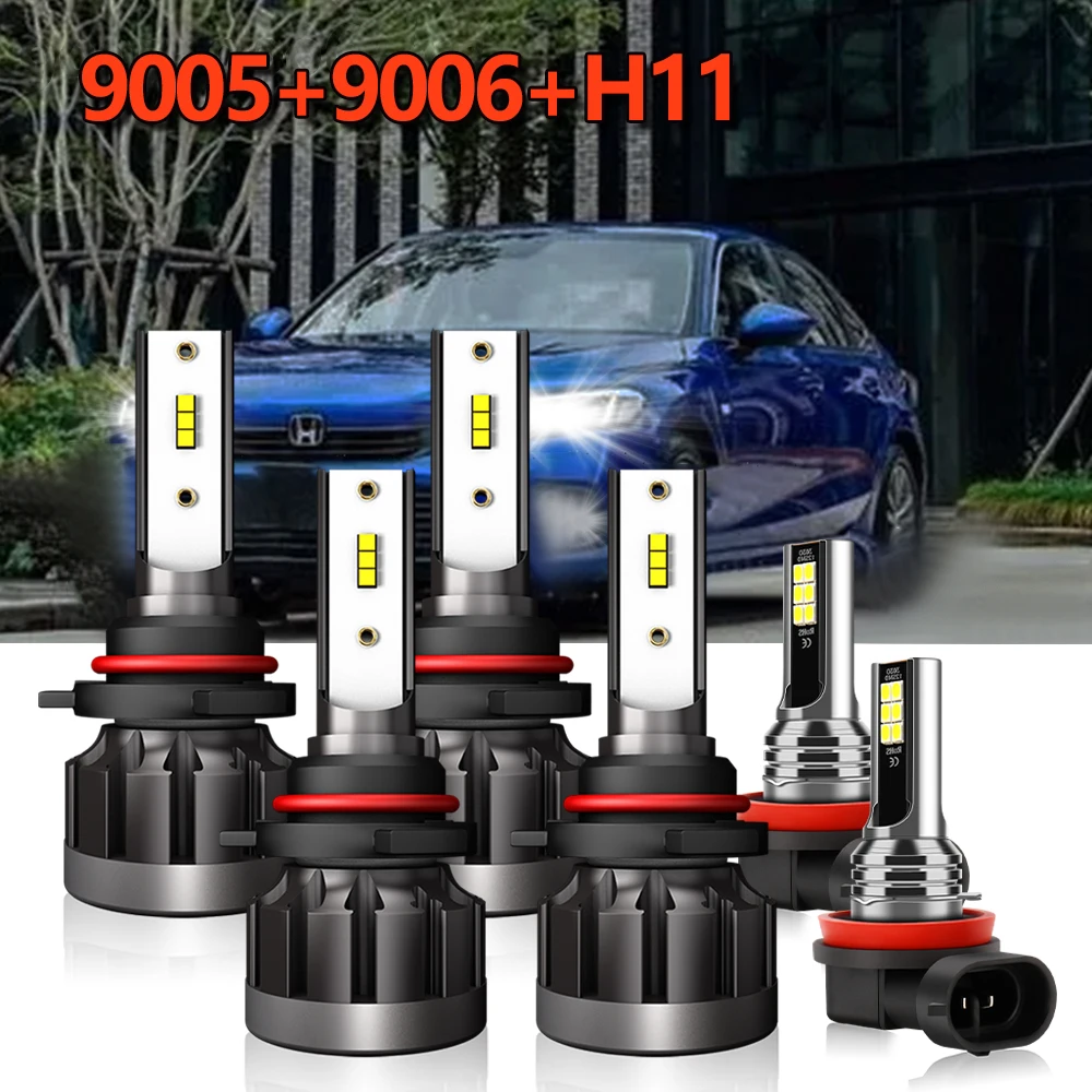 2/4/6x LED Bulbs For Honda Civic 2006 2007 2008 2009 2010 2011 2012 2013 2014 2015 LED Headlight 20000LM Headlamp 6000K Fog Bulb
2/4/6x LED Bulbs For Honda Civic 2006 2007 2008 2009 2010 2011 2012 2013 2014 2015 LED Headlight 20000LM Headlamp 6000K Fog Bulb
