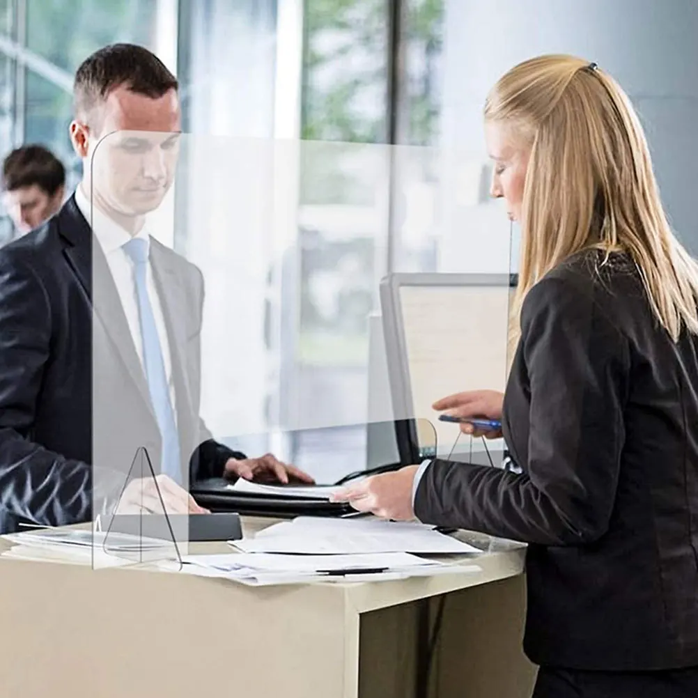 40X40X0.4Cm Anti-Spray Acrylic Isolation Plate Transparent Office Desk School Canteen Workstation Divider Shield Prevention
40X40X0.4Cm Anti-Spray Acrylic Isolation Plate Transparent Office Desk School Canteen Workstation Divider Shield Prevention