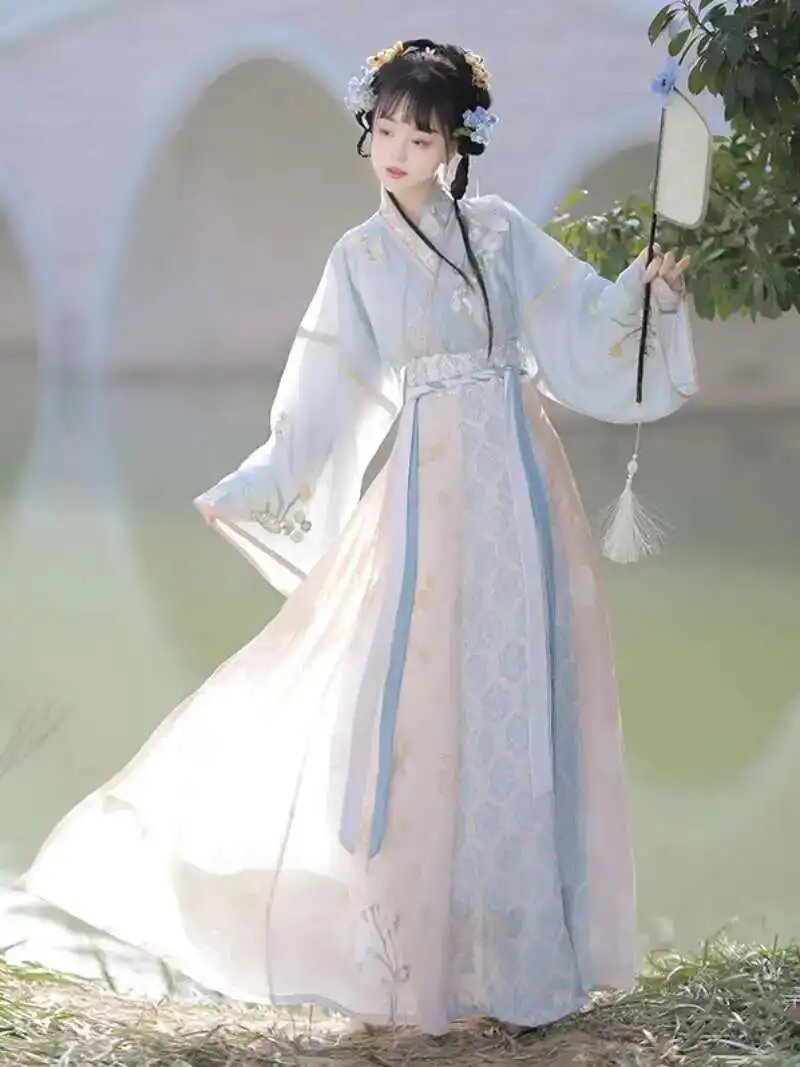 Miaomiao Mountain Hanfu for Women Floating Mist Warm Jade Wei Jin Style One-Piece Qi Waist Eight-Piece Skirt Embroidered Super
Miaomiao Mountain Hanfu for Women Floating Mist Warm Jade Wei Jin Style One-Piece Qi Waist Eight-Piece Skirt Embroidered Super