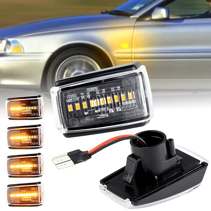 2×for Volvo C70 V40 V70 V90 S40 S70 S90 240 260 262 740 760 780 LED Dynamic Side Marker Lamp Turn Signal Light Indicator 850 940
2×for Volvo C70 V40 V70 V90 S40 S70 S90 240 260 262 740 760 780 LED Dynamic Side Marker Lamp Turn Signal Light Indicator 850 940