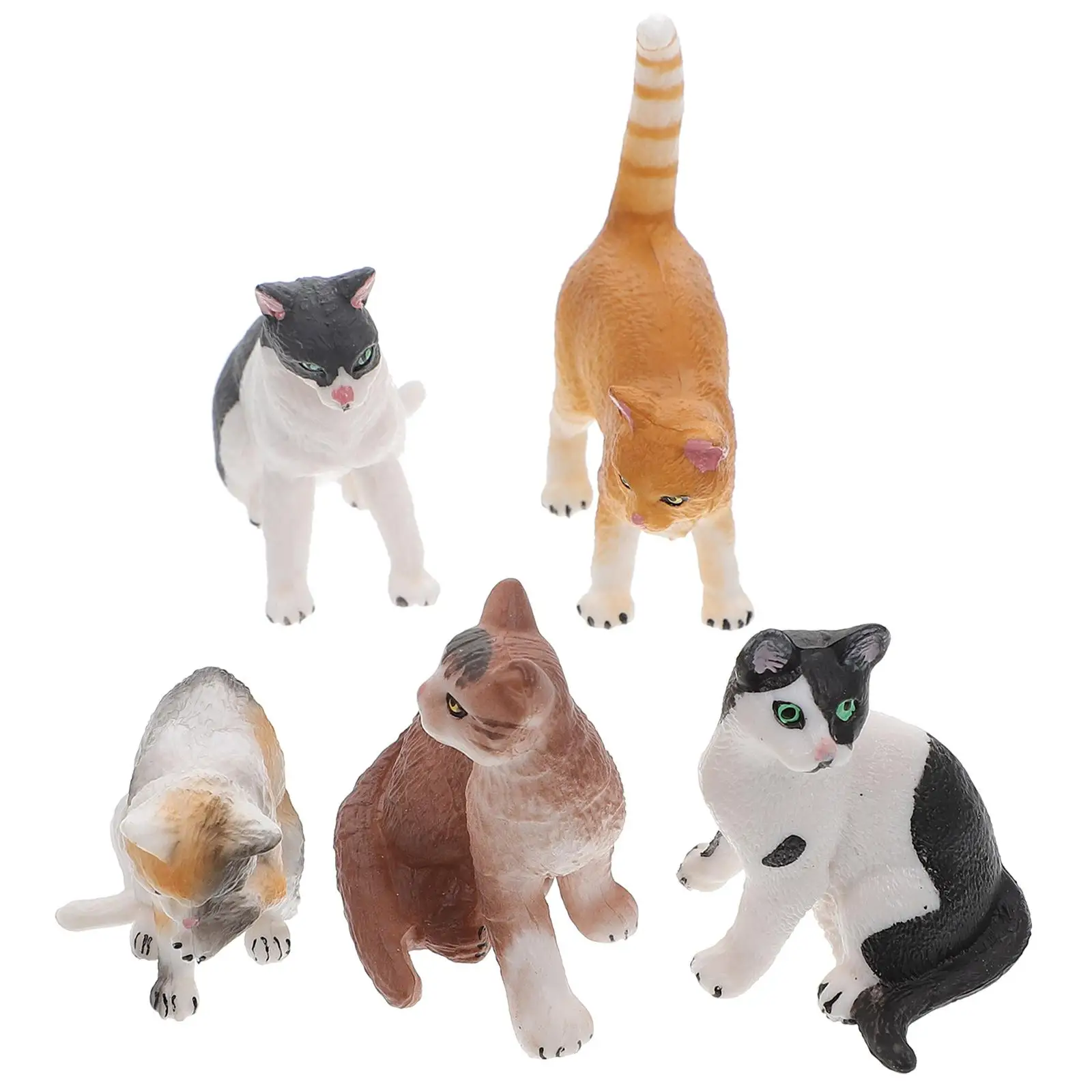 5 Pcs Cat Ornament Figurine Cats Figurines Plastic Adornment Cartoon Statue Mini Photography Prop Simulated Yoga Office
5 Pcs Cat Ornament Figurine Cats Figurines Plastic Adornment Cartoon Statue Mini Photography Prop Simulated Yoga Office