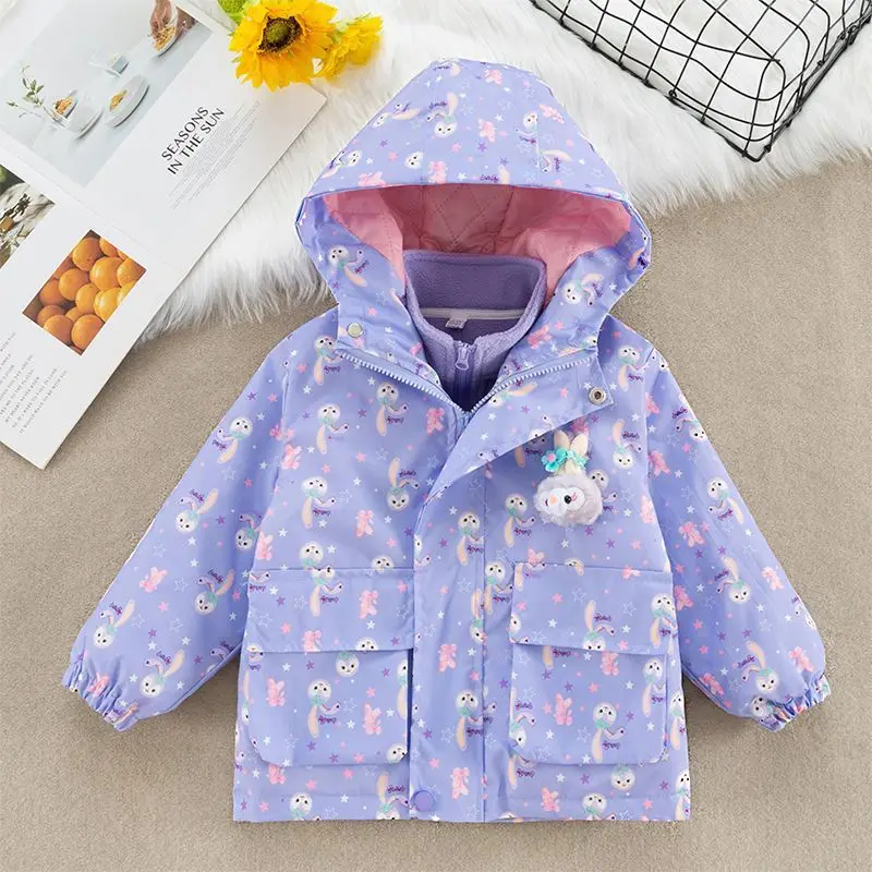 Весенне-осенняя куртка Disney для девочек, новинка 2023 года, детская утолщенная ветровка, зимняя одежда с милым мультяшным принтом, плюшевый топ
Весенне-осенняя куртка Disney для девочек, новинка 2023 года, детская утолщенная ветровка, зимняя одежда с милым мультяшным принтом, плюшевый топ