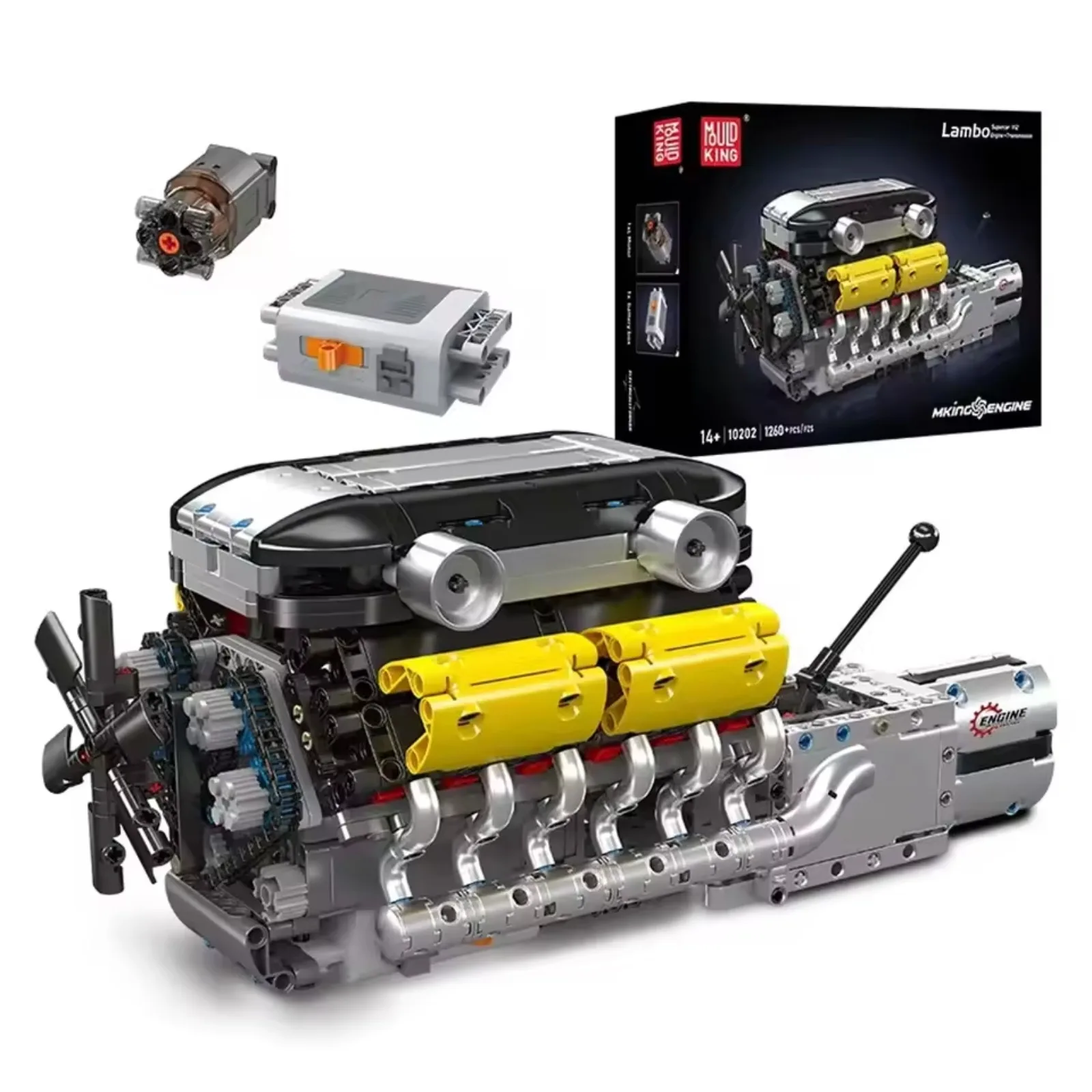 Модель суперкара с двигателем Mold King 10202 V12, моторизованная трансмиссия, строительные блоки, игрушка для детей
Модель суперкара с двигателем Mold King 10202 V12, моторизованная трансмиссия, строительные блоки, игрушка для детей