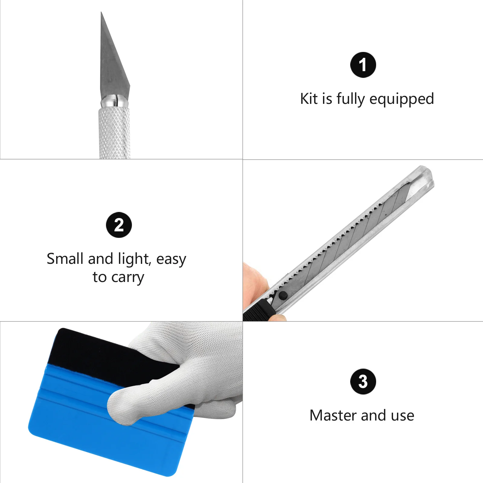 1Set Car Vinyl Wrap Tool Kit Professional Squeegee Scraper for Auto Sticker Installation Vehicle Film Application Kit
1Set Car Vinyl Wrap Tool Kit Professional Squeegee Scraper for Auto Sticker Installation Vehicle Film Application Kit