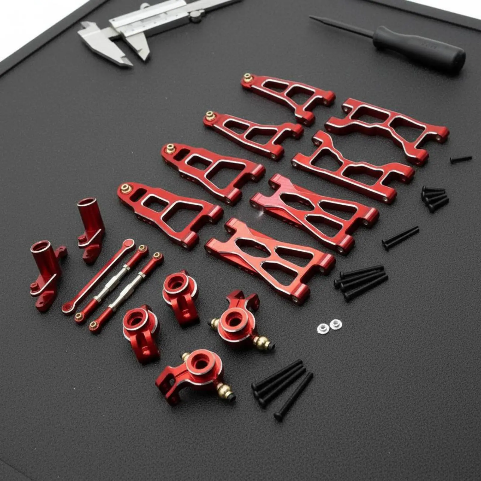 1/12 Scale RC Car Modification Kit Long-Lasting 1/12 Scale Car Parts Metal Set Lightweight for Racing, All-Terrain