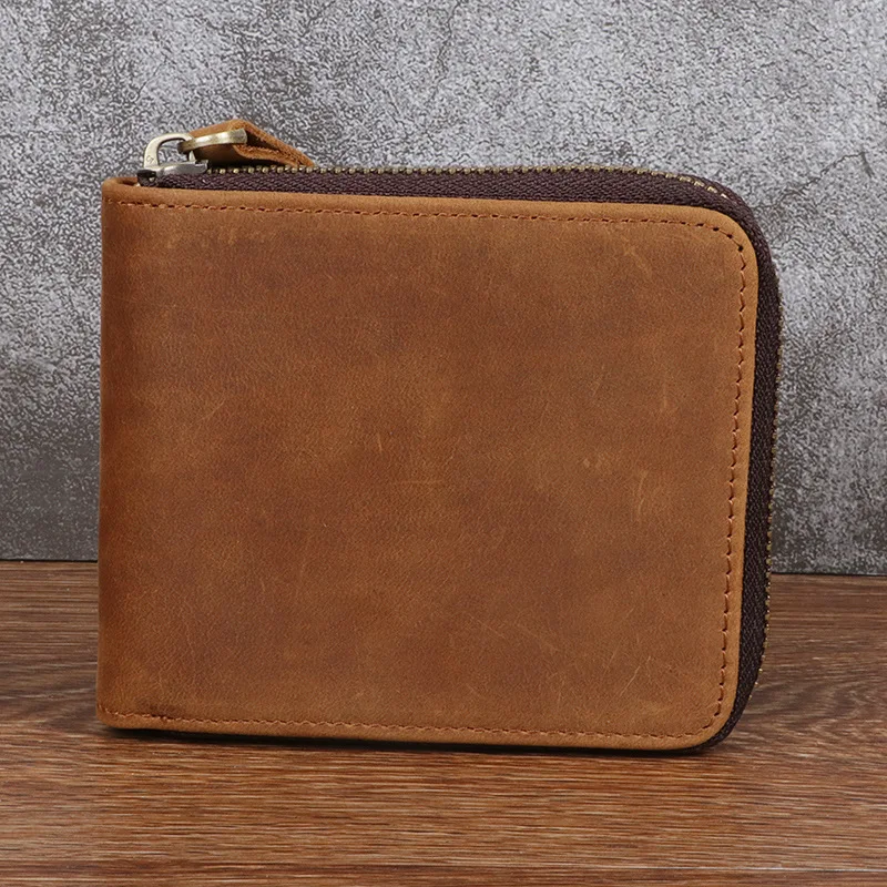 New Vintage Business Men's Mad Horse Skin Wallets Genuine Leather Short Organizer Wallet Boy Brand Luxury Card Holder Purse
New Vintage Business Men's Mad Horse Skin Wallets Genuine Leather Short Organizer Wallet Boy Brand Luxury Card Holder Purse