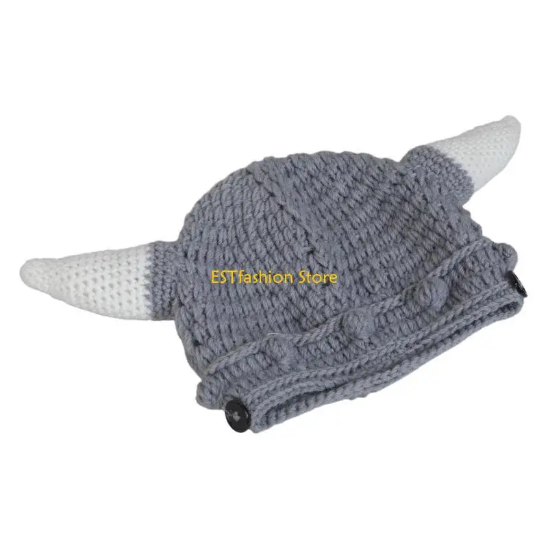 Y5GC Adult Kids Handmade Crochet Knit Beanie Cap Funny Horns Viking Winter Skull Cap
Y5GC Adult Kids Handmade Crochet Knit Beanie Cap Funny Horns Viking Winter Skull Cap