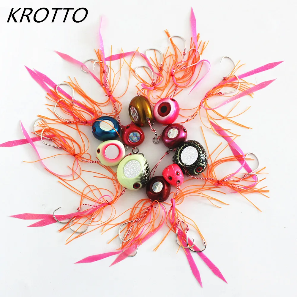Jig Head With Skirt Jigging Lure Reflective Laser Metal Fast Sinking Rubber Hook Fishing Bait Kabura Pesca Slider Snapper
Jig Head With Skirt Jigging Lure Reflective Laser Metal Fast Sinking Rubber Hook Fishing Bait Kabura Pesca Slider Snapper