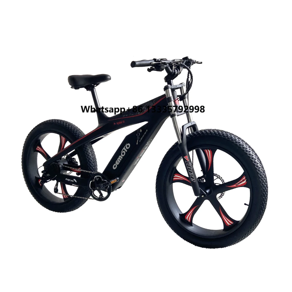 High-end Carbon Fiber Frame Magnesium Wheels 11-Speed Gears Mountain E Bike 48V 500W 26 Inch Fat Tyre Electric Bike for Men
High-end Carbon Fiber Frame Magnesium Wheels 11-Speed Gears Mountain E Bike 48V 500W 26 Inch Fat Tyre Electric Bike for Men