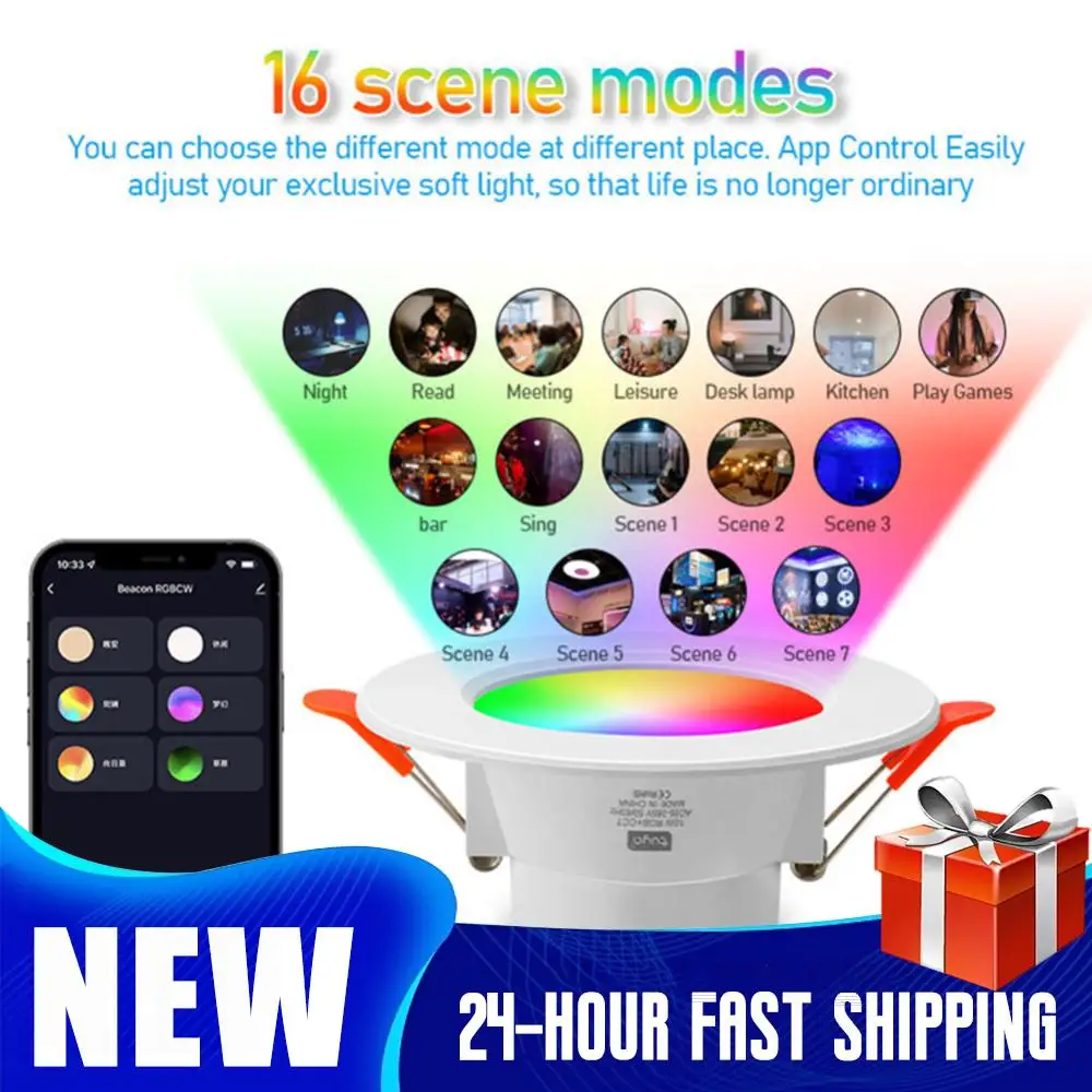 1-10 шт., 10 Вт, умный светодиодный потолочный светильник RGB, Bluetooth, потолочный светильник, приложение с дистанционным управлением, меняющий цвет, светильник для декора гостиной, спальни
1-10 шт., 10 Вт, умный светодиодный потолочный светильник RGB, Bluetooth, потолочный светильник, приложение с дистанционным управлением, меняющий цвет, светильник для декора гостиной, спальни
