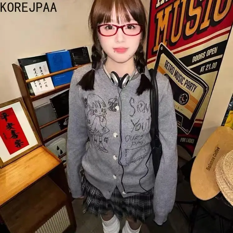 Korejpaa, корейские модные кардиганы Ins, милый вязаный кардиган с рисунком буквы, осеннее новое пальто в стиле Abi, женский свитер, одежда Y2k
Korejpaa, корейские модные кардиганы Ins, милый вязаный кардиган с рисунком буквы, осеннее новое пальто в стиле Abi, женский свитер, одежда Y2k