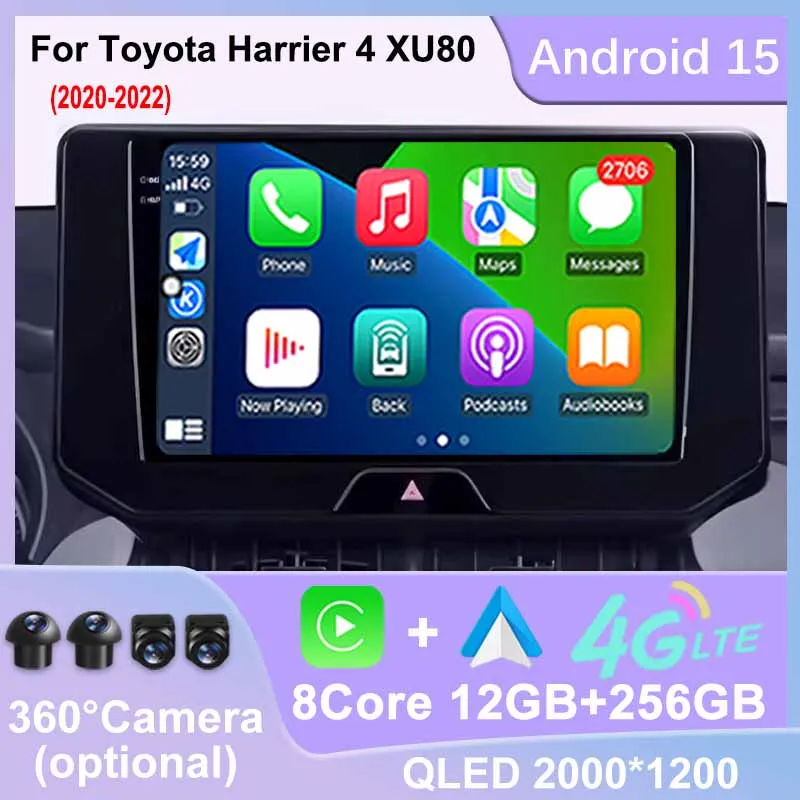 WIFI 4G Head Unit Car Radio Android 15 For Toyota Harrier 4 XU80 2020-2022 Auto Video GPS Navi Multimedia Player Stereo Carplay
WIFI 4G Head Unit Car Radio Android 15 For Toyota Harrier 4 XU80 2020-2022 Auto Video GPS Navi Multimedia Player Stereo Carplay
