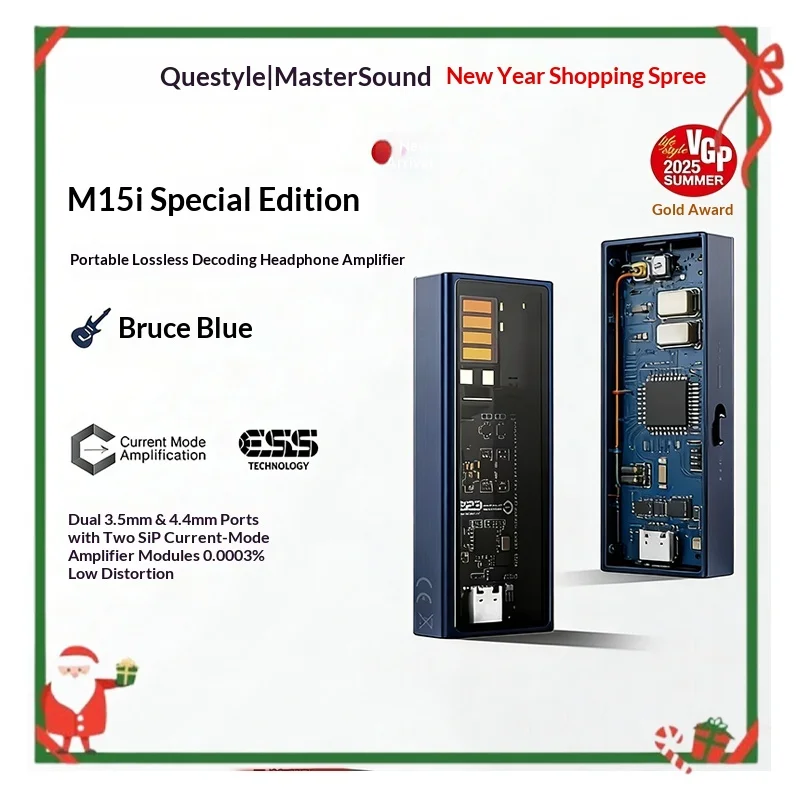 Questyle M15i Portable Headphone Amplifier ES9281AC Chip USB DAC AMP Hi-Res 32-bit 768kHz PCM Headphone Power Amplifier Gifts
Questyle M15i Portable Headphone Amplifier ES9281AC Chip USB DAC AMP Hi-Res 32-bit 768kHz PCM Headphone Power Amplifier Gifts