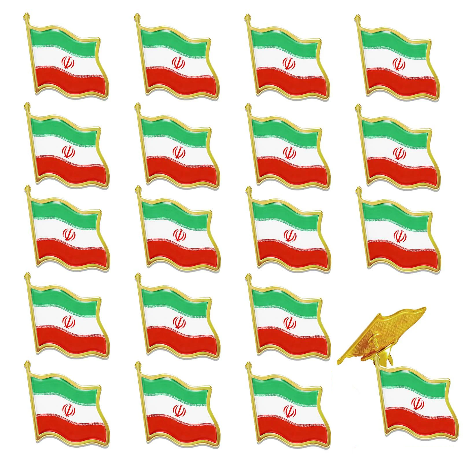 20pcs Iran Lapel Pin Iran Flag Pin Iran Persia Lion Brooch Metal Souvenir Badges National Flag Pins for Clothes Bag Hat Jewelry
20pcs Iran Lapel Pin Iran Flag Pin Iran Persia Lion Brooch Metal Souvenir Badges National Flag Pins for Clothes Bag Hat Jewelry