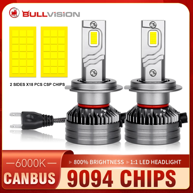 H4 H7 H11 LED CANbus K5C K6C 36PCS CSP H1 H8 H9 9005 9006 HB3 HB4 9012 HIR2 Car Headlight Turbo Auto Fog Lamp 6000K 12V 1:1 Mini
H4 H7 H11 LED CANbus K5C K6C 36PCS CSP H1 H8 H9 9005 9006 HB3 HB4 9012 HIR2 Car Headlight Turbo Auto Fog Lamp 6000K 12V 1:1 Mini