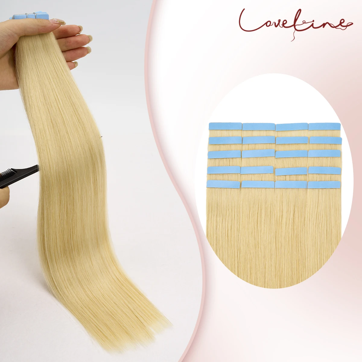 LOVELINE 613 Светлые прямые человеческие волосы на ленте, невидимые светлые человеческие волосы, двойной уток, волосы Remy, балаяж 14-22 дюйма
LOVELINE 613 Светлые прямые человеческие волосы на ленте, невидимые светлые человеческие волосы, двойной уток, волосы Remy, балаяж 14-22 дюйма