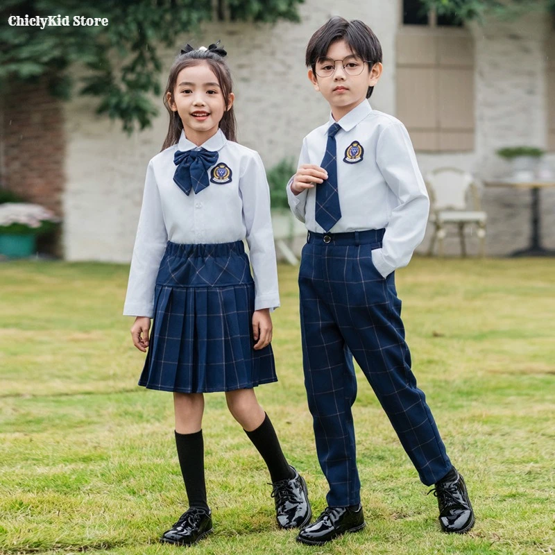 Children School Uniforms Boys Vest Shirt Suit Pants Girls Waistcoat Blouse Plaid Skirts Kids Kindergarten Students Clothes Sets
Children School Uniforms Boys Vest Shirt Suit Pants Girls Waistcoat Blouse Plaid Skirts Kids Kindergarten Students Clothes Sets