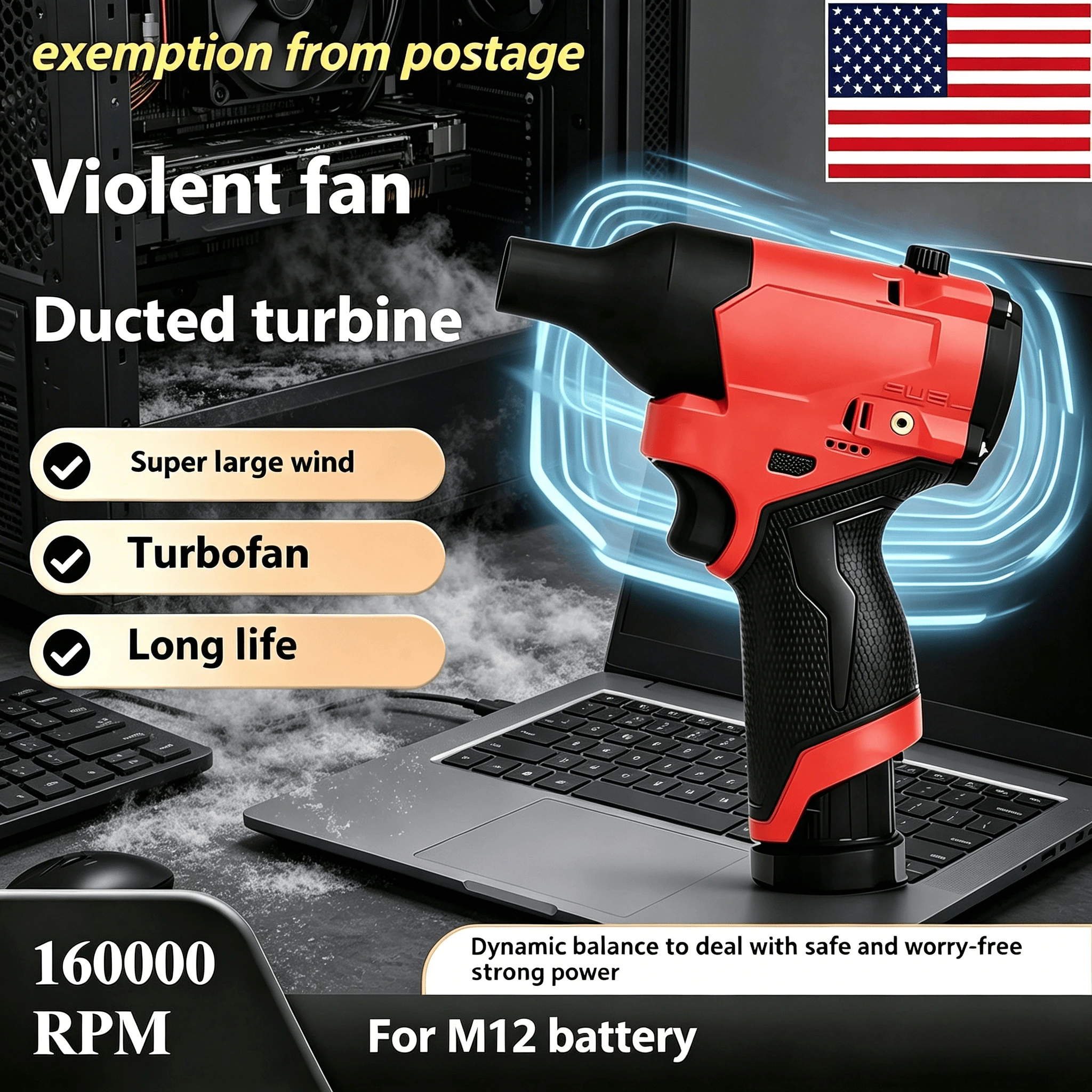 Car Seat & Carpet Dust Removal Tool | High-Speed Brushless Blower for Milwaukee M12
Car Seat & Carpet Dust Removal Tool | High-Speed Brushless Blower for Milwaukee M12