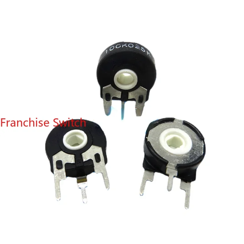 10PCS Variable Resistance PT15-100K 104 Vertical Elliptical Hole Adjustable Potentiometer 
10PCS Variable Resistance PT15-100K 104 Vertical Elliptical Hole Adjustable Potentiometer
