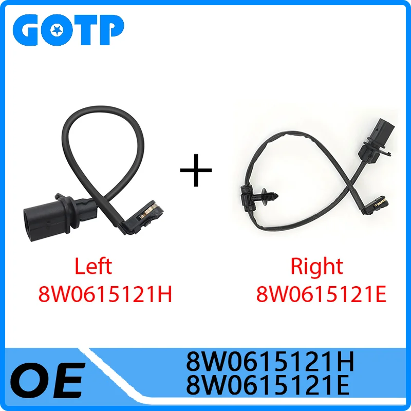 GOTP Left Right Wheel Brake Pad Wear Sensor #8W0615121E 8W0615121H For VW Audi A4 A5 A6 A7 Q5 S5 Sensing Line Car Accessories
GOTP Left Right Wheel Brake Pad Wear Sensor #8W0615121E 8W0615121H For VW Audi A4 A5 A6 A7 Q5 S5 Sensing Line Car Accessories