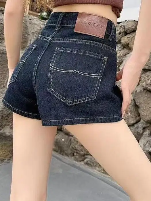 Summer Denim Blue Straight Leg Short Jeans Women's Loose Wide Leg Pants Lengthening Leg Effect Thinming Cotton Polyester Blend
Summer Denim Blue Straight Leg Short Jeans Women's Loose Wide Leg Pants Lengthening Leg Effect Thinming Cotton Polyester Blend