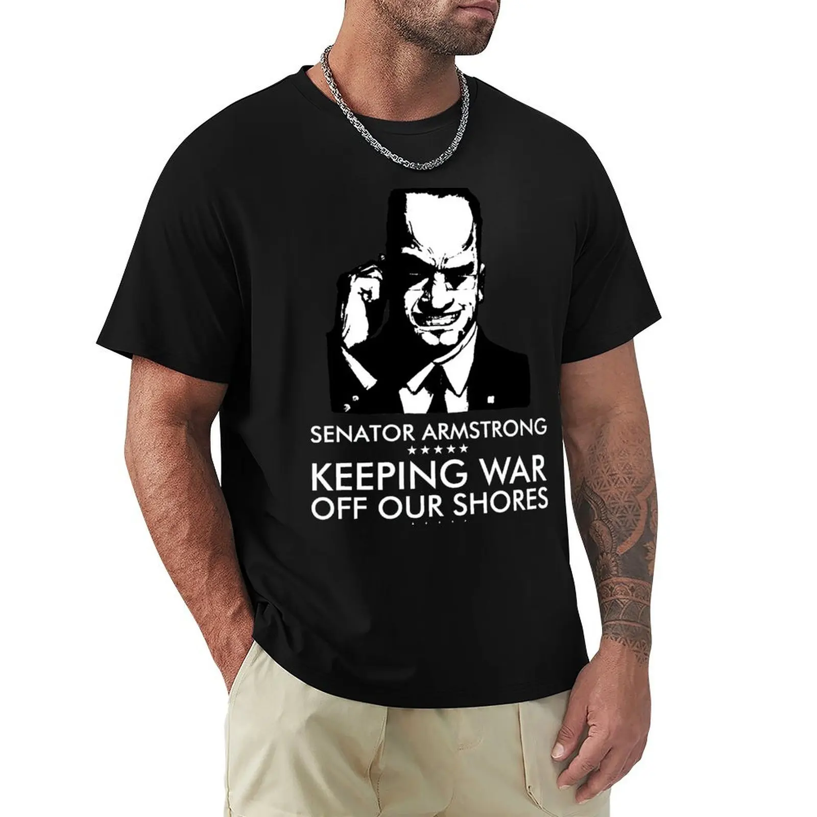 Senator Armstrong Presidential Campaign - Metal Gear Rising: Revengeance T-Shirt blacks kawaii clothes Men's cotton t-shirt
Senator Armstrong Presidential Campaign - Metal Gear Rising: Revengeance T-Shirt blacks kawaii clothes Men's cotton t-shirt