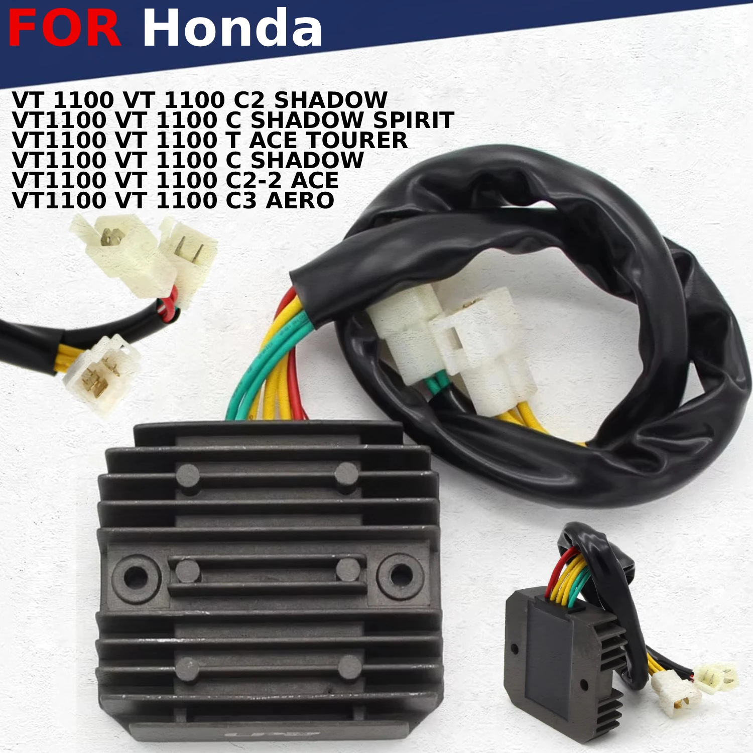 Rectifier Voltage Regulator Charger with plug For Honda FITS VT 1100 VT 1100 C2 SHADOW VT1100 VT 1100 C SHADOW SPIRIT
Rectifier Voltage Regulator Charger with plug For Honda FITS VT 1100 VT 1100 C2 SHADOW VT1100 VT 1100 C SHADOW SPIRIT