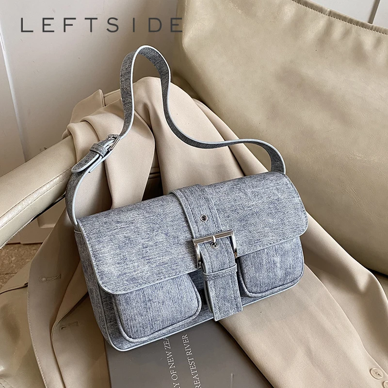 LEFTSIDE Women's PU Leather Underarm Shopping Bag Fashion Solid Designer Armpit Shoulder Bag Casual Double Pocket Hand Bag
LEFTSIDE Women's PU Leather Underarm Shopping Bag Fashion Solid Designer Armpit Shoulder Bag Casual Double Pocket Hand Bag