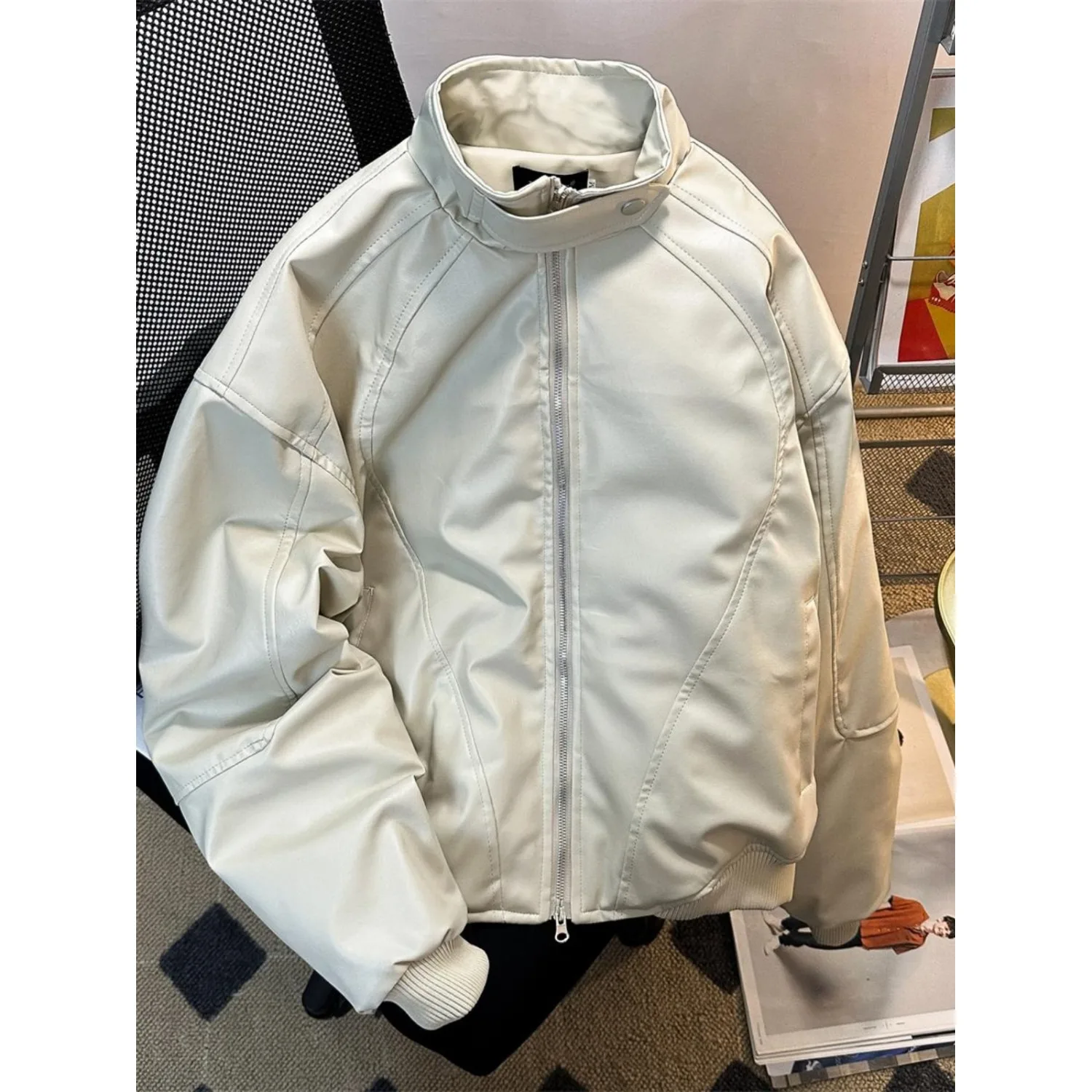 Casual Loose Men's Cotton Jaet American Sle PU Leather Coat Autumn Winter Thiened Stand Fit Youth Faion Polyester ...
Casual Loose Men's Cotton Jaet American Sle PU Leather Coat Autumn Winter Thiened Stand Fit Youth Faion Polyester ...