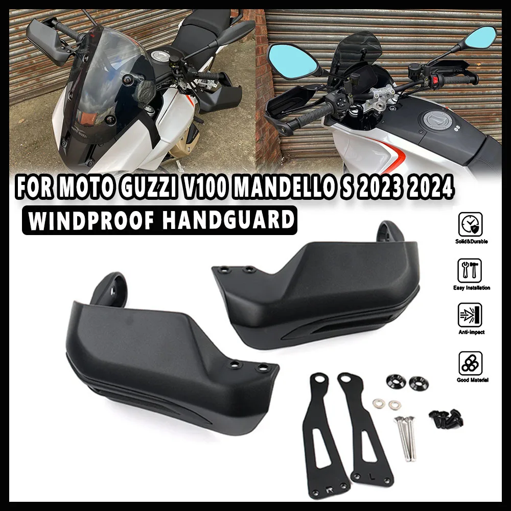 Motorcycle Brand NEW Accessory Black Handguard Shield Hand Guard Protector Windshield For MOTO GUZZI V100 Mandello S 2023 2024
Motorcycle Brand NEW Accessory Black Handguard Shield Hand Guard Protector Windshield For MOTO GUZZI V100 Mandello S 2023 2024
