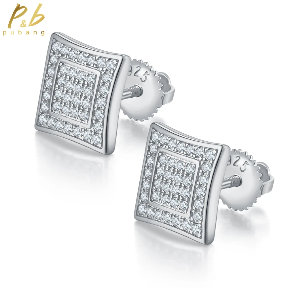 PuBang Fine Jewelry 925 Sterling Silver D GRA Moissanite Diamond Stud Earrings for Men Engagement Anniversary Gift Free Shipping
PuBang Fine Jewelry 925 Sterling Silver D GRA Moissanite Diamond Stud Earrings for Men Engagement Anniversary Gift Free Shipping