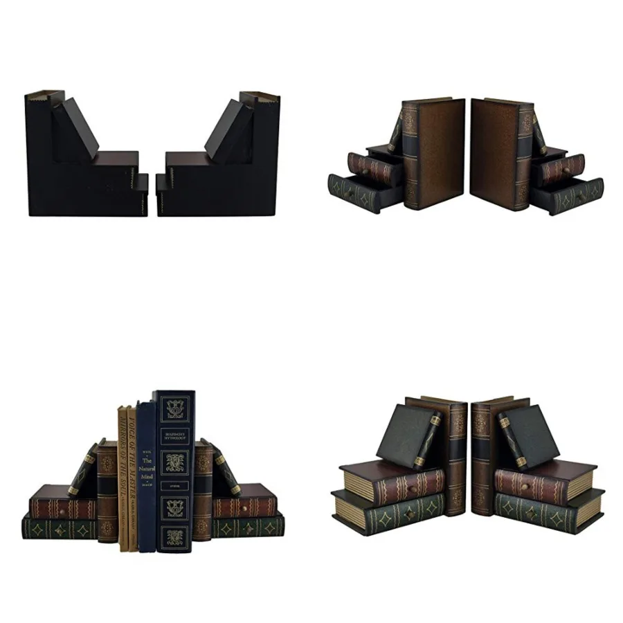 Classic Wooden Book Bookends Library Hidden Drawers Vintage Cool Creative Unique Decorative Books Support Shelves Desk Organize
Classic Wooden Book Bookends Library Hidden Drawers Vintage Cool Creative Unique Decorative Books Support Shelves Desk Organize