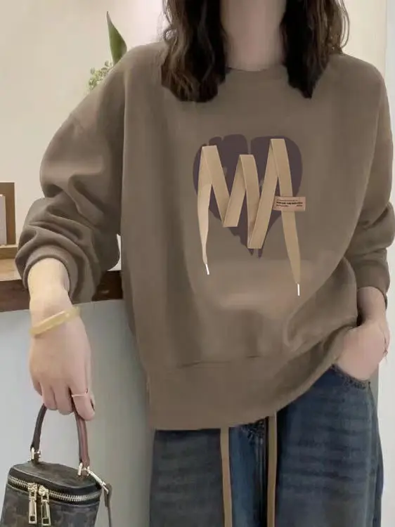 Свободный крой, женский свитшот на подкладке Fce, круглый зимний топ Ne Overhead, приятный для маленького зростания, весна-осень, новинка...
Свободный крой, женский свитшот на подкладке Fce, круглый зимний топ Ne Overhead, приятный для маленького зростания, весна-осень, новинка...