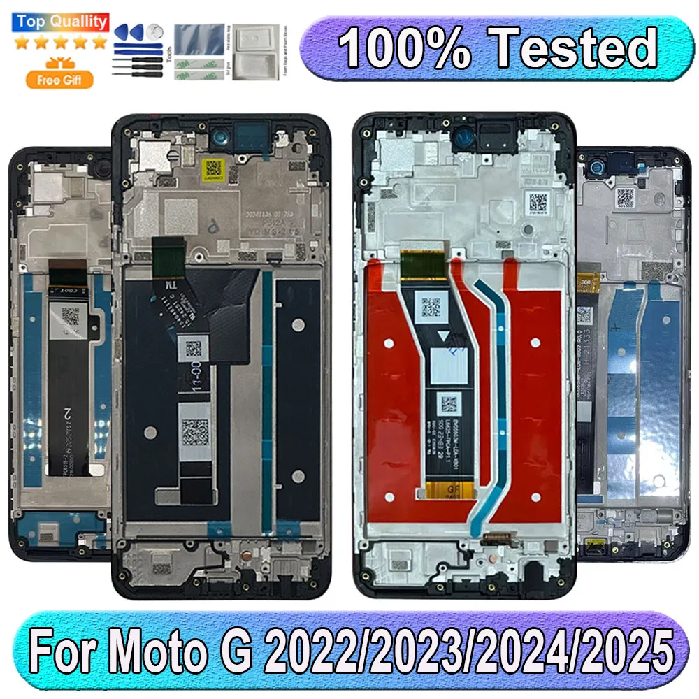 For Motorola Moto G 2022/2023 LCD Display Screen Touch Panel Digitizer Replacement Parts With Frame For Moto G 2024/2025 LCD
For Motorola Moto G 2022/2023 LCD Display Screen Touch Panel Digitizer Replacement Parts With Frame For Moto G 2024/2025 LCD
