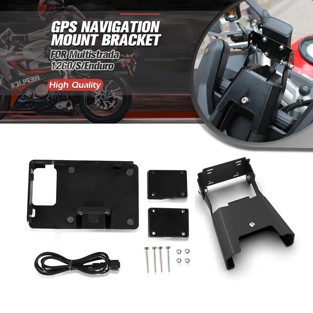 FOR Ducati Multistrada 1260/S/Enduro/Enduro Pro/Pikes Peak/D/Air/GT 2018-2021 Moto Cellphone Phone GPS Navigation Mount Bracket
FOR Ducati Multistrada 1260/S/Enduro/Enduro Pro/Pikes Peak/D/Air/GT 2018-2021 Moto Cellphone Phone GPS Navigation Mount Bracket