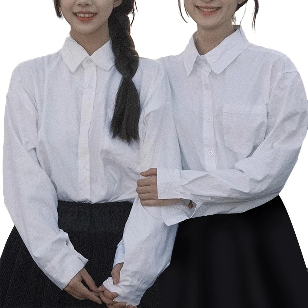 Brand New Student Blouse Jk Uniform S-3XL Solid Color White 1pcs Lapel Long Sleeved Non Stretch Polyester Girls
Brand New Student Blouse Jk Uniform S-3XL Solid Color White 1pcs Lapel Long Sleeved Non Stretch Polyester Girls