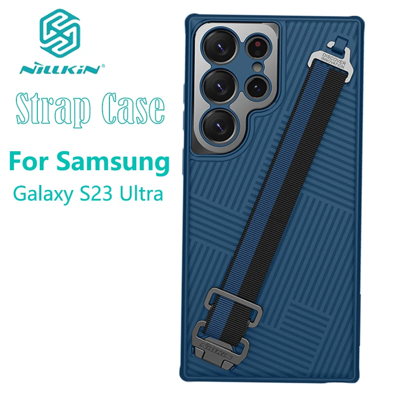Чехол Nillkin для Samsung Galaxy S23 Ultra, удобный чехол с ремешком на запястье, удобный чехол с веревочным ремешком для Samsung S23Ultra
Чехол Nillkin для Samsung Galaxy S23 Ultra, удобный чехол с ремешком на запястье, удобный чехол с веревочным ремешком для Samsung S23Ultra