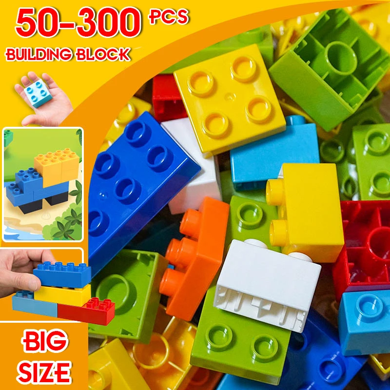 Classic Colorful Building Blocks DIY Large Particles Assembly Big Size Bulk Bricks Compatible Educational Toys Set Kids Gift
Classic Colorful Building Blocks DIY Large Particles Assembly Big Size Bulk Bricks Compatible Educational Toys Set Kids Gift