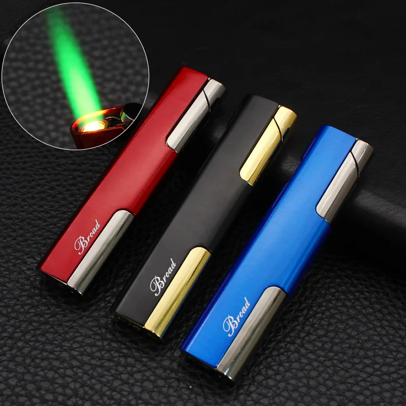 New Creative Windproof Green Flame Lighter Metal Personalized Gas Cigarette Lighter Outdoor Barbecue Igniter Smoking Accessories
New Creative Windproof Green Flame Lighter Metal Personalized Gas Cigarette Lighter Outdoor Barbecue Igniter Smoking Accessories
