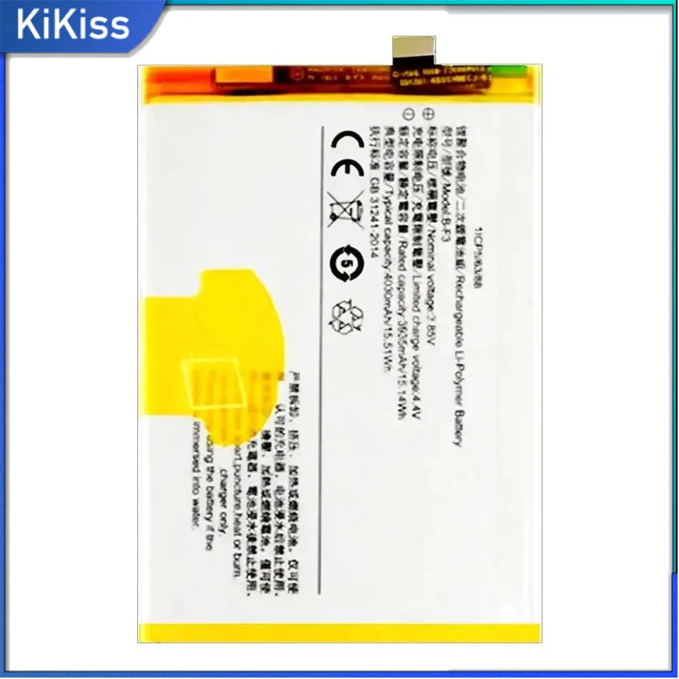 B-F3 3935 мАч Премиум Сменный аккумулятор для мобильного телефона Высокоэффективный для Vivo Y91 Y93 Y95 Y93S Y91C Y90 Y1S Y91i
B-F3 3935 мАч Премиум Сменный аккумулятор для мобильного телефона Высокоэффективный для Vivo Y91 Y93 Y95 Y93S Y91C Y90 Y1S Y91i