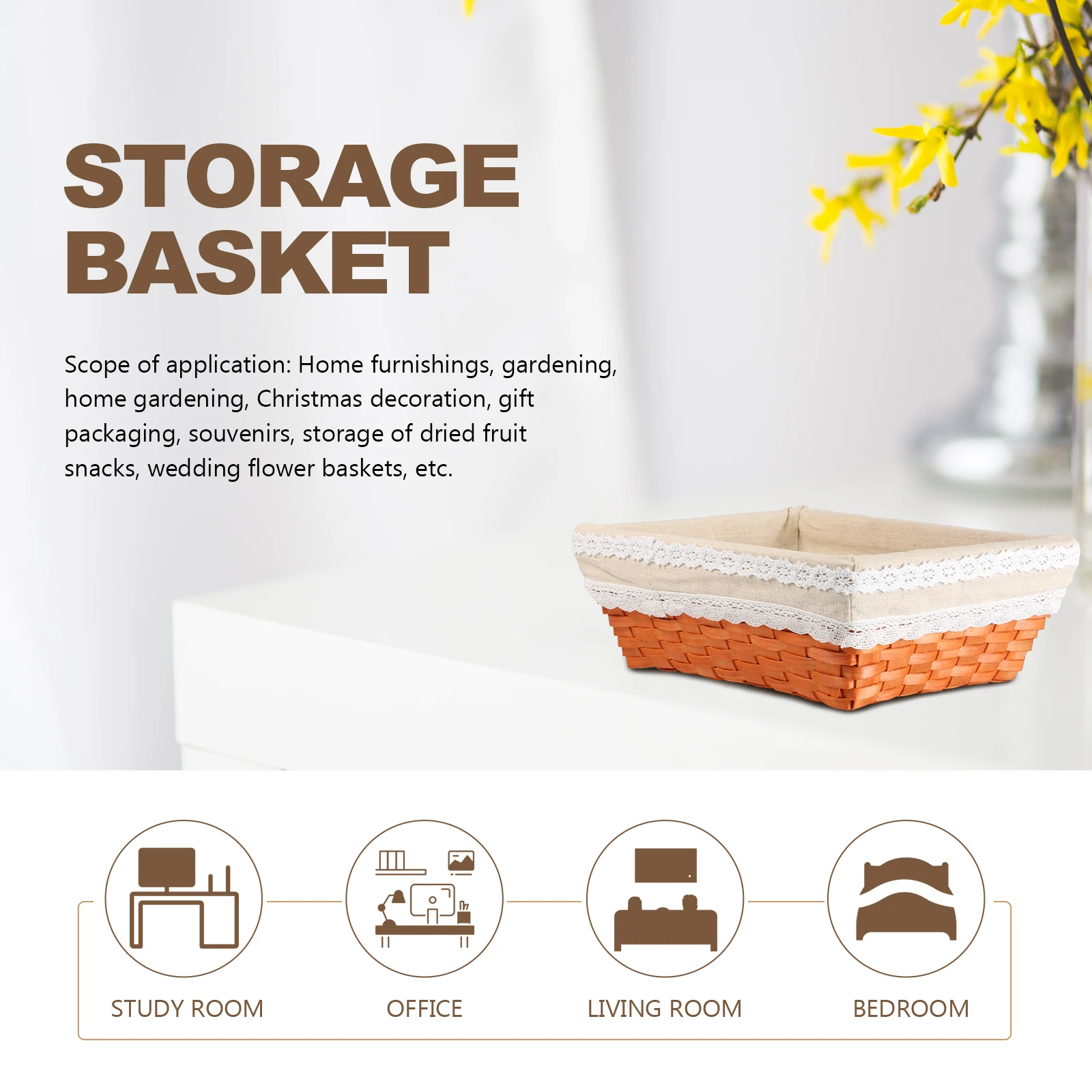 Rattan Woven Storage Basket Home Decor ganizer Clothes Container Bedroom Living Room SundriesBasket Storage Closet
Rattan Woven Storage Basket Home Decor ganizer Clothes Container Bedroom Living Room SundriesBasket Storage Closet
