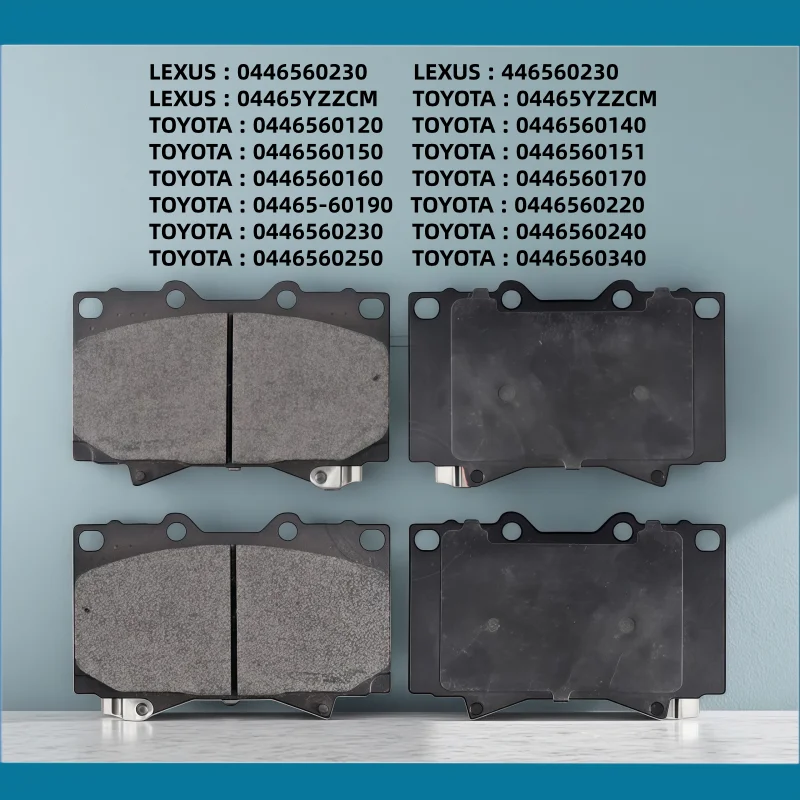For Toyota Land Cruiser Lexus LX470 (J100 J70) front brake pads 0446560230, 0446560230, 04465YZZCM / Auto Parts -05016
For Toyota Land Cruiser Lexus LX470 (J100 J70) front brake pads 0446560230, 0446560230, 04465YZZCM / Auto Parts -05016