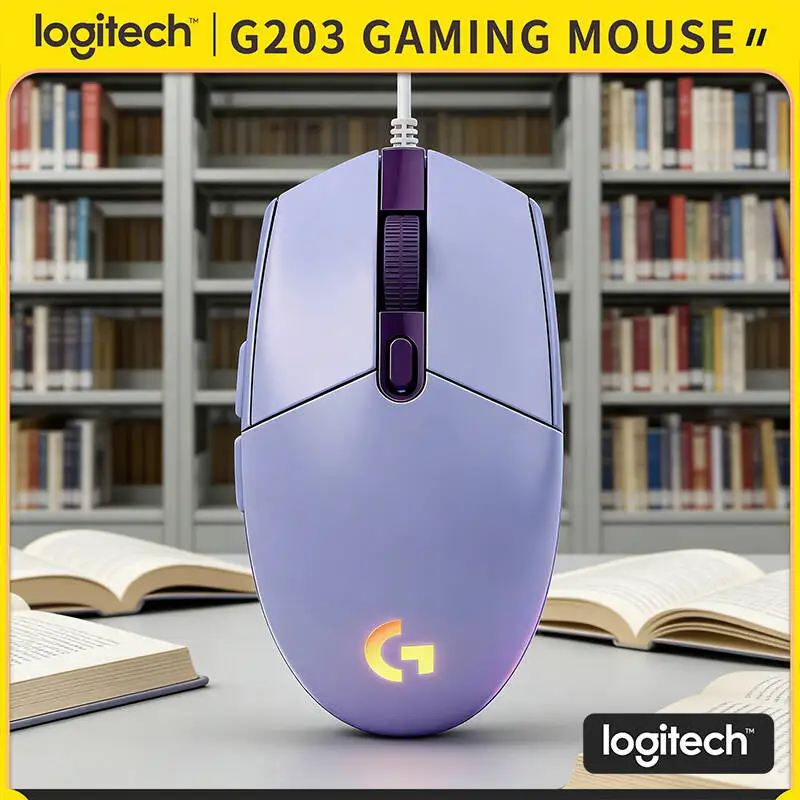 Logitech G203 Gaming Mouse, 8000 DPI, LIGHTSYNC RGB, 6 Buttons, 85g Lightweight, On-Board Memory, Compatible with PC Mac Laptops
Logitech G203 Gaming Mouse, 8000 DPI, LIGHTSYNC RGB, 6 Buttons, 85g Lightweight, On-Board Memory, Compatible with PC Mac Laptops