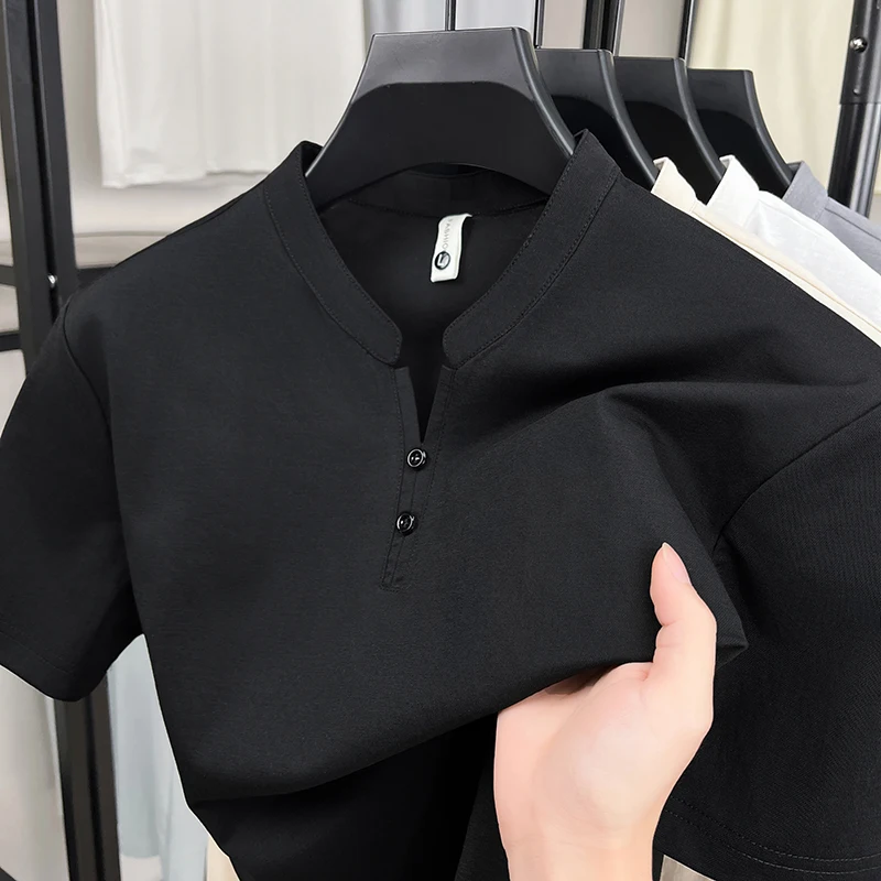 2026 Model Linen Short-Sleeved T-Shirt Men's Summer New Design Cool-Feel Comfortable Leisure Henley Collar Shirt Men
2026 Model Linen Short-Sleeved T-Shirt Men's Summer New Design Cool-Feel Comfortable Leisure Henley Collar Shirt Men