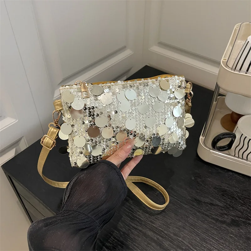 Модная сумка через плечо с пайетками для женщин, маленькая квадратная сумка для вечеринок, удобная и универсальная текстурная вечерняя сумка
Модная сумка через плечо с пайетками для женщин, маленькая квадратная сумка для вечеринок, удобная и универсальная текстурная вечерняя сумка