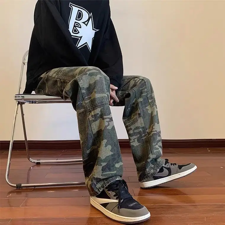 Fashion Men Oversize Camo Casual Pants Spring Autumn New Male Drawstring Solid Loose Sports Wide Leg Straight Trousers D116
Fashion Men Oversize Camo Casual Pants Spring Autumn New Male Drawstring Solid Loose Sports Wide Leg Straight Trousers D116