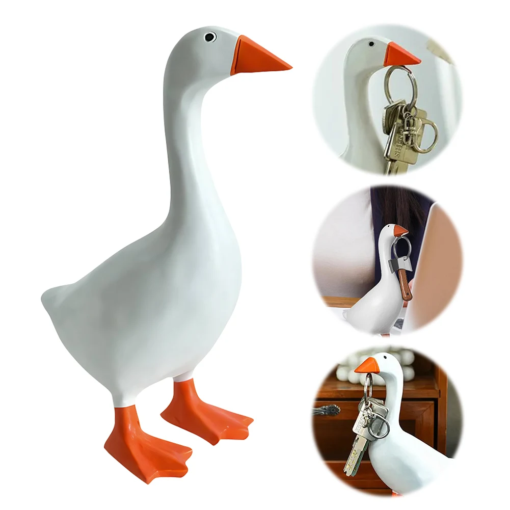 Magnetic Goose Key Holder Kawaii Magnetic Silly Goose Figurine Resin Goose Duck Statue Sculpture Funny Office Desk Decor
Magnetic Goose Key Holder Kawaii Magnetic Silly Goose Figurine Resin Goose Duck Statue Sculpture Funny Office Desk Decor