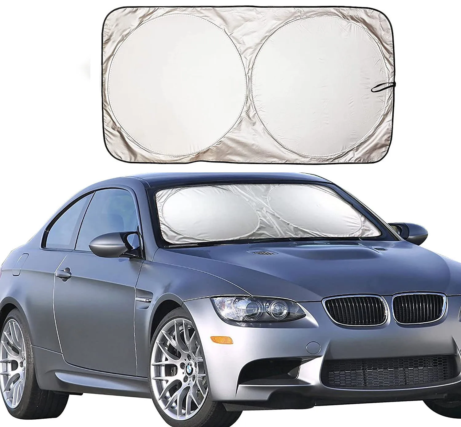 Car Sunshade Double Layer Reflective Blocker with Silver Coating for Windshield Heat Shield Auto Interior Accessories Wholesale
Car Sunshade Double Layer Reflective Blocker with Silver Coating for Windshield Heat Shield Auto Interior Accessories Wholesale