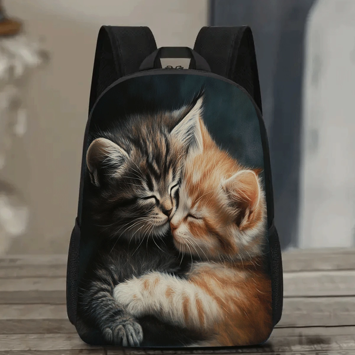 1pc Oil Painting Style Cat Design 17-inch Lightweight Laptop Backpack with Water Bottle Holder - Durable Casual Backpack for Sch
1pc Oil Painting Style Cat Design 17-inch Lightweight Laptop Backpack with Water Bottle Holder - Durable Casual Backpack for Sch