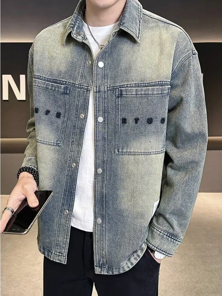 Waed Denim Jaet Men's Faionable High-End Sle Spring Autumn New Arrival Casual Loose Fit irt Sle Jaet
Waed Denim Jaet Men's Faionable High-End Sle Spring Autumn New Arrival Casual Loose Fit irt Sle Jaet